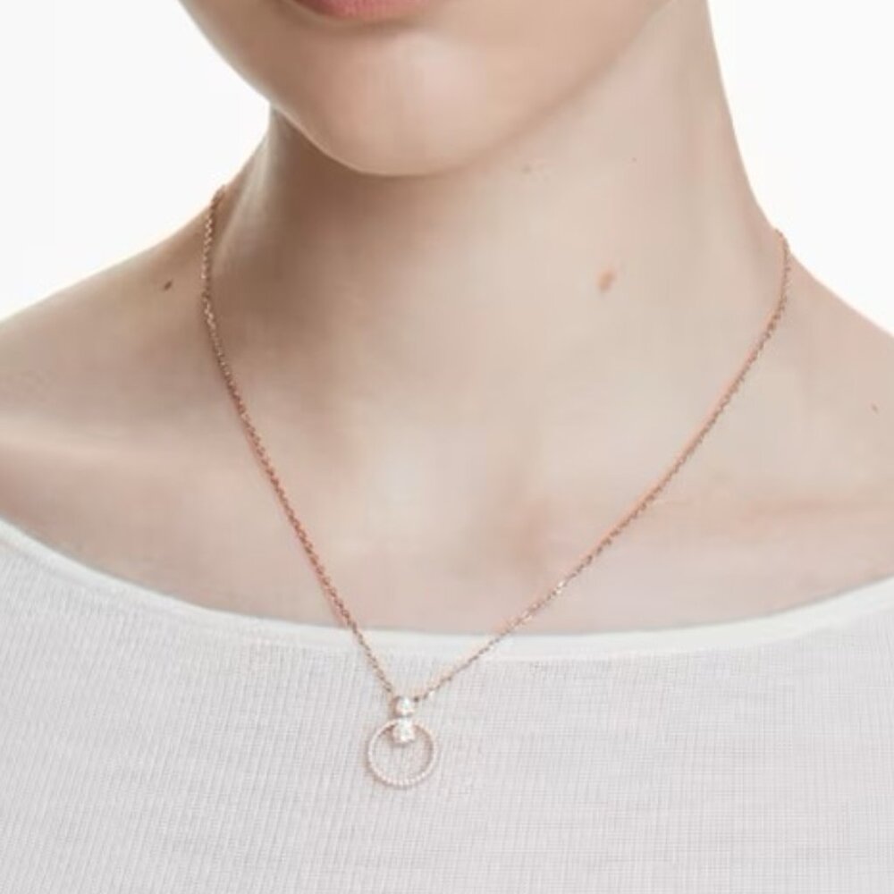 *SOLD* Swarovski Constella Rose-gold--tone Pendant